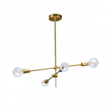 Distribuidor - Lâmpadas Diversas | Lâmpadas Modernas | LAMPARA JERUSALEN 4XE27 BRONCE 64X71X71 CM Ref: 154654112
